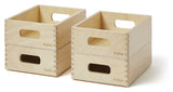 Play Storage boxes in wood, Set of 4 pieces.