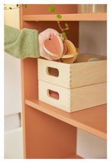 Play Storage boxes in wood, Set of 4 pieces.