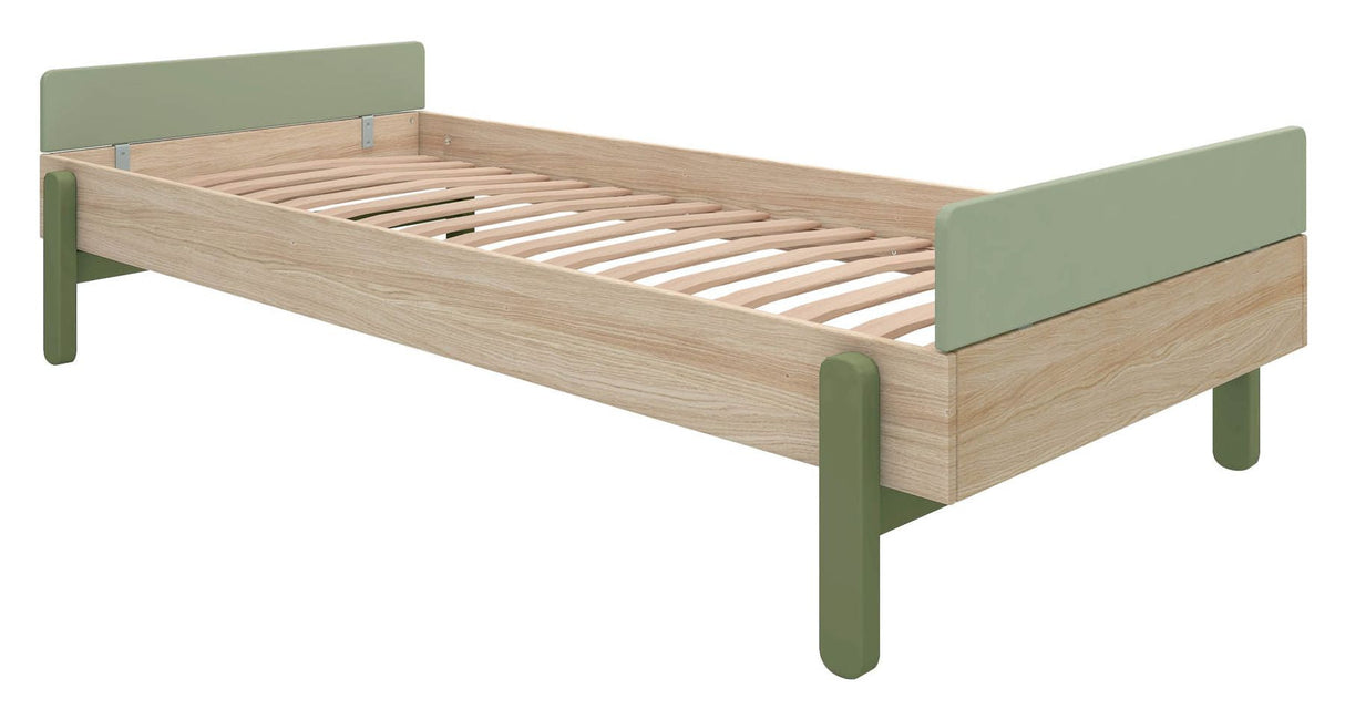 FLEXA Popsicle Children's bed with headboard 90x200, Kiwi