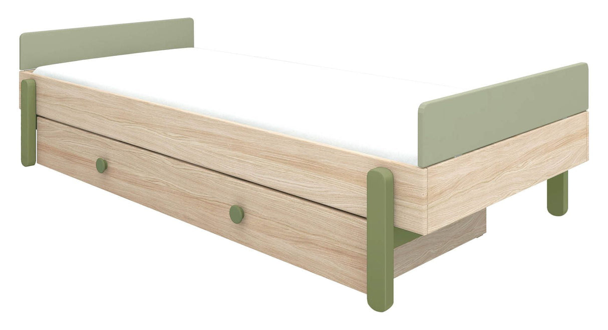 FLEXA Popsicle Children's bed with headboard 90x200, Kiwi