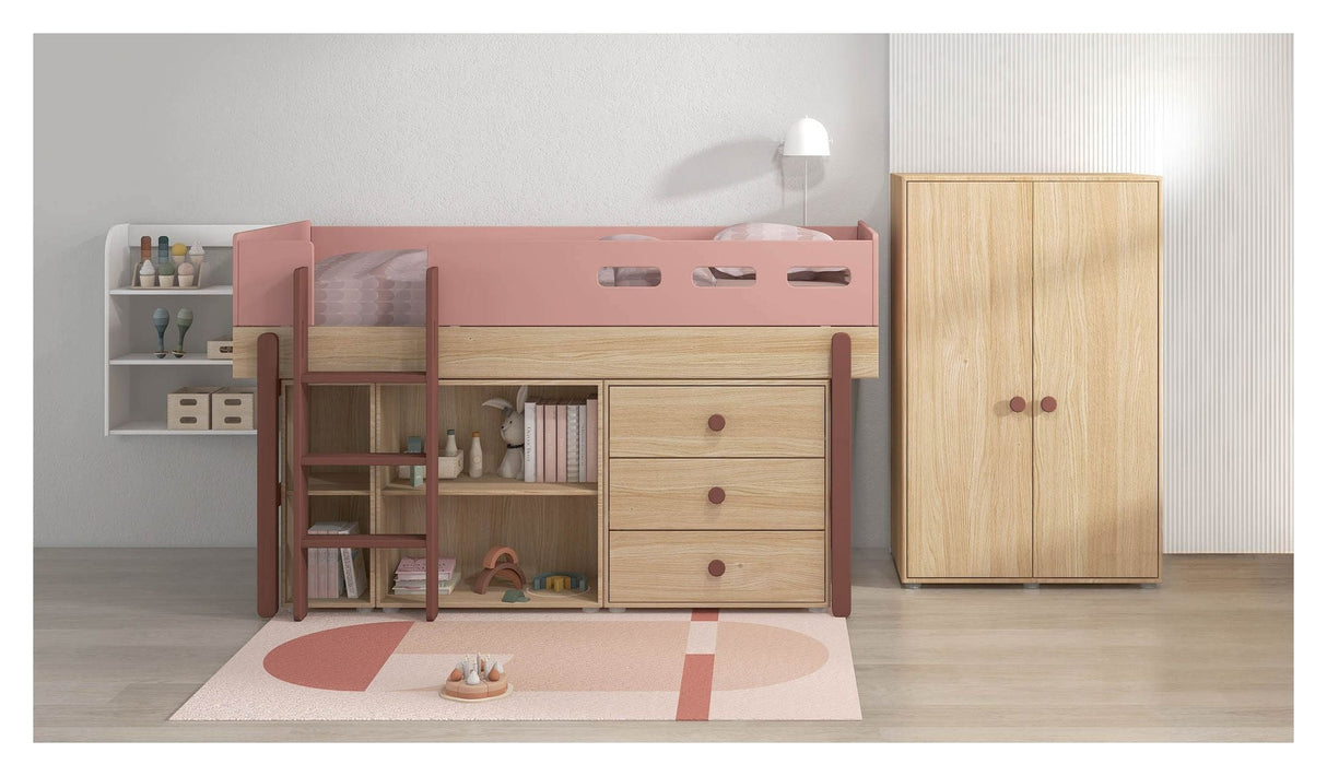 FLEXA Popsicle Wardrobe Cherry, 138x88cm