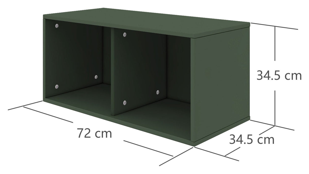 FLEXA Roomie Box w. 2 compartments, Green