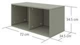 FLEXA Roomie Box w. 2 compartments, Light green