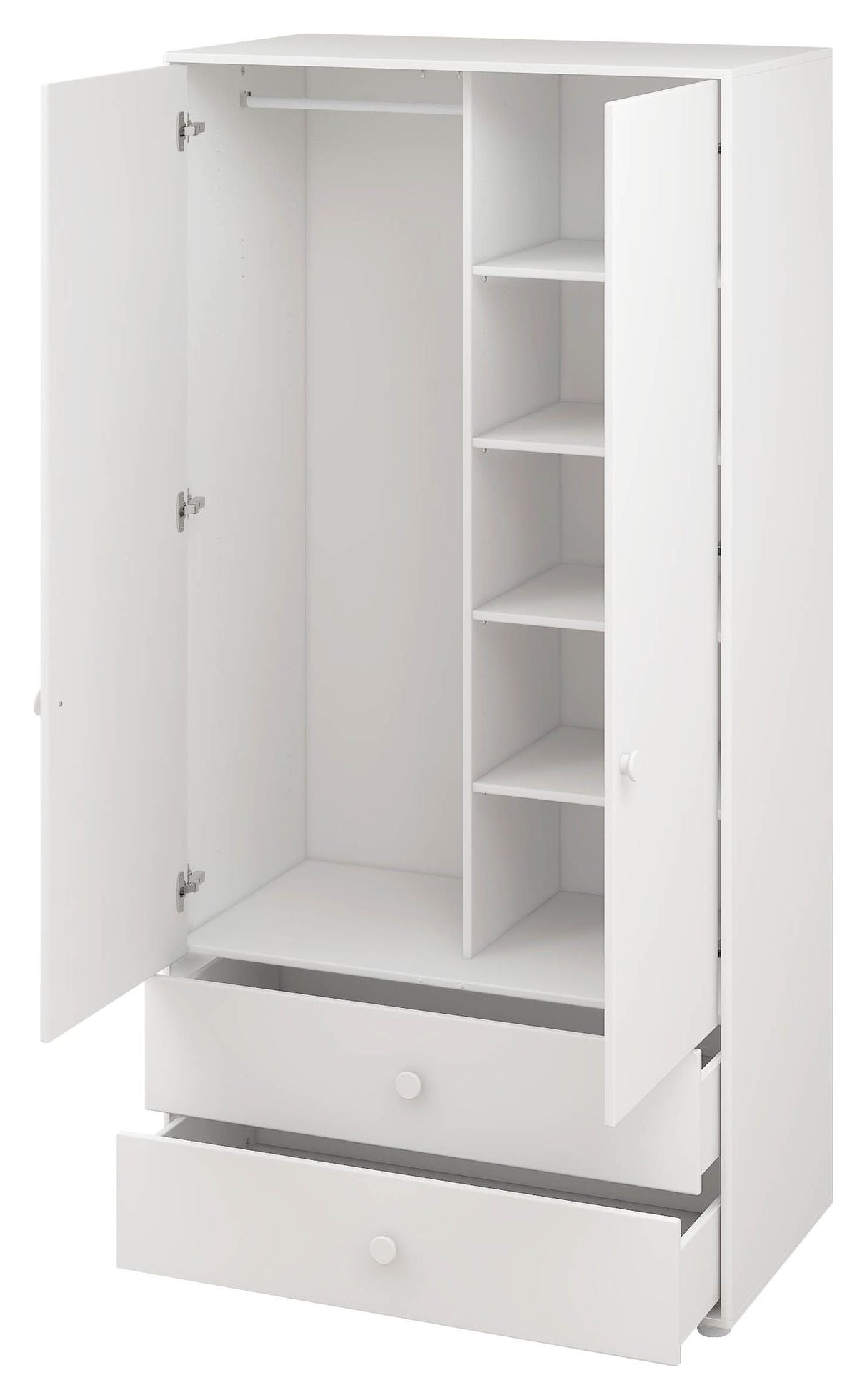 Roomie Wardrobe with 2 doors, White