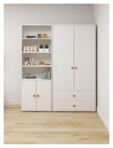 Roomie Wardrobe with 2 doors, Rosa/White