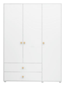 Roomie Wardrobe with 3 doors, White/Oak