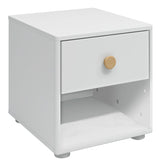 Roomie Chest w. 1 drawer, White/Oak