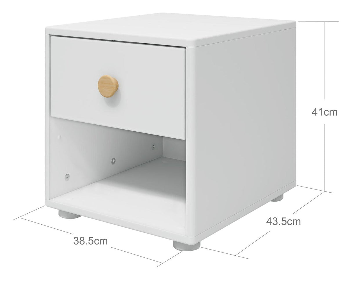 Roomie Chest w. 1 drawer, White/Oak