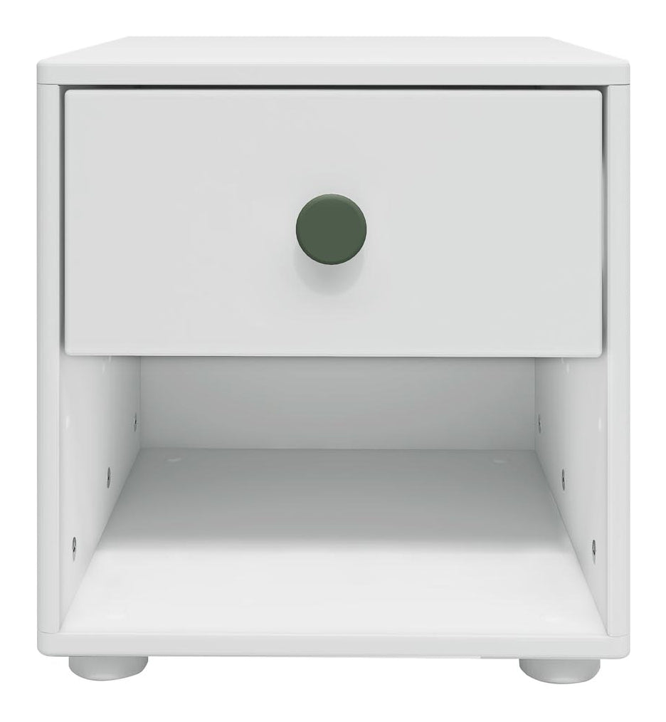 Roomie Chest w. 1 drawer, White/Green