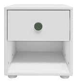 Roomie Chest w. 1 drawer, White/Green