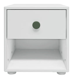 Roomie Chest w. 1 drawer, White/Green