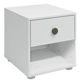 Roomie Chest w. 1 drawer, White/Green