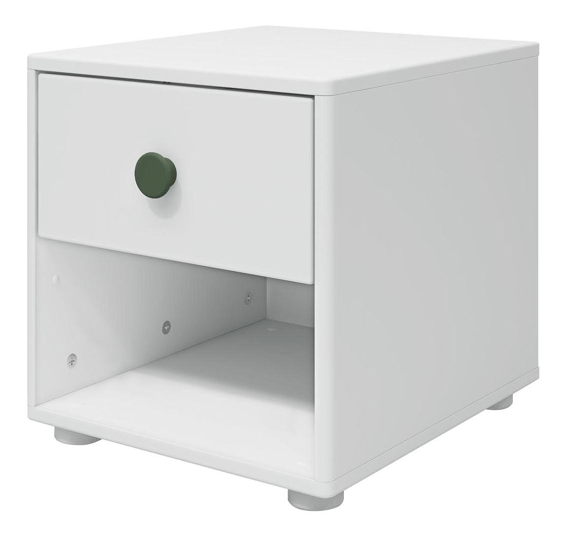 Roomie Chest w. 1 drawer, White/Green