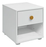 Roomie Chest w. 1 drawer, White/Yellow