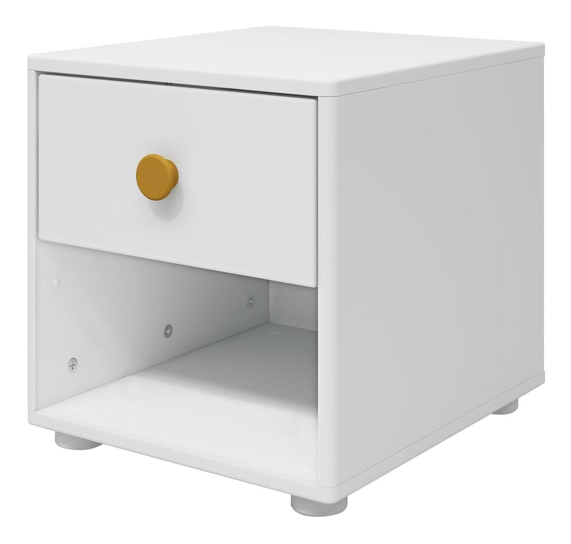 Roomie Chest w. 1 drawer, White/Yellow