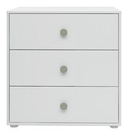 Roomie Chest w. 3 drawers, Green/White