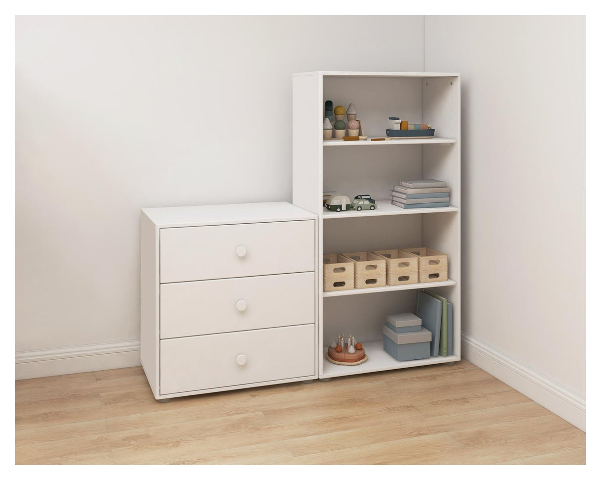 Roomie Chest w. 3 drawers, White