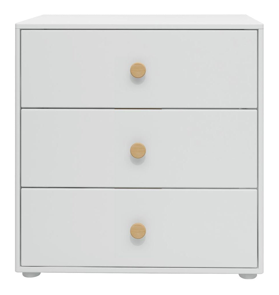 Roomie Chest w. 3 drawers, White/Oak