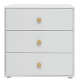 Roomie Chest w. 3 drawers, White/Oak