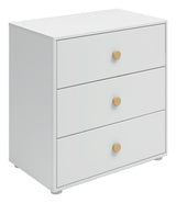 Roomie Chest w. 3 drawers, White/Oak