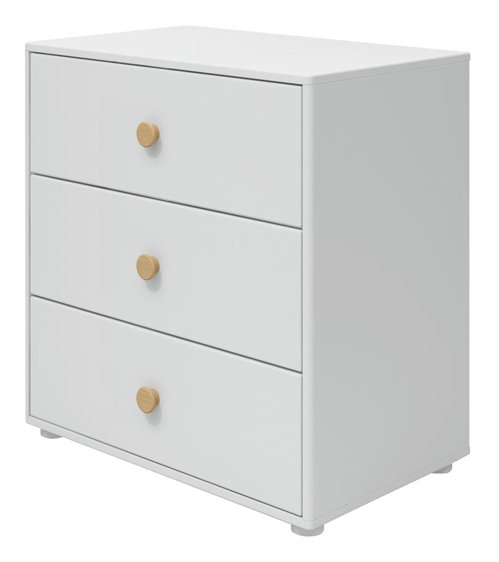 Roomie Chest w. 3 drawers, White/Oak