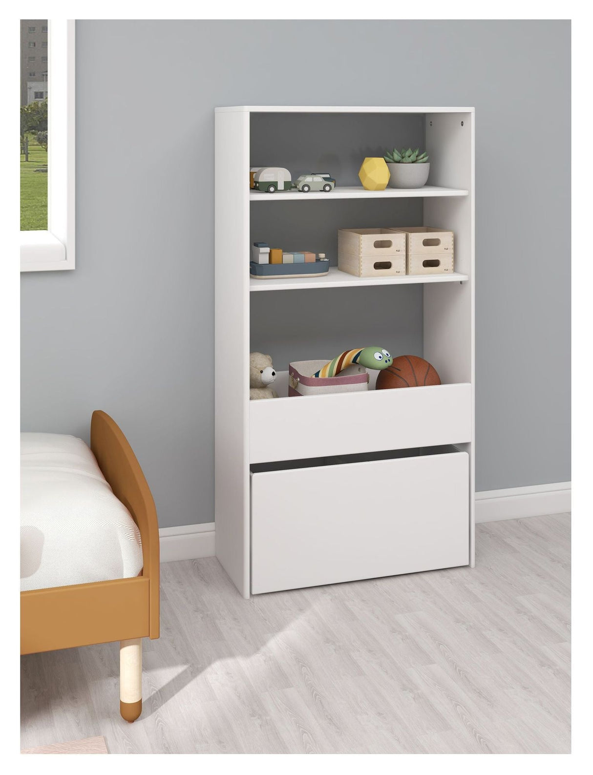 Roomie Toy Storage with Box Midi, White