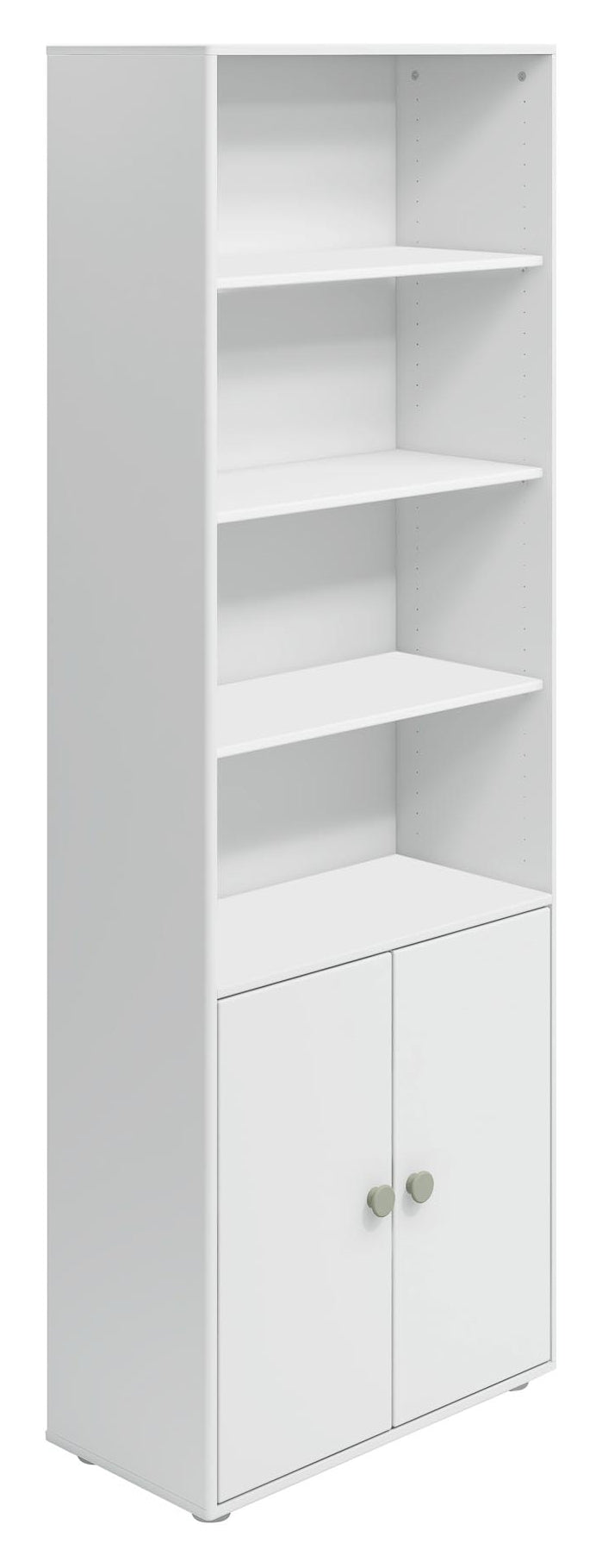 Roomie Maxi shelf with 2 doors, Green/White