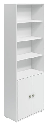 Roomie Maxi shelf with 2 doors, Green/White