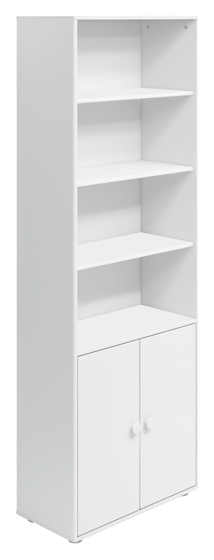 Roomie Maxi shelf with 2 doors, White