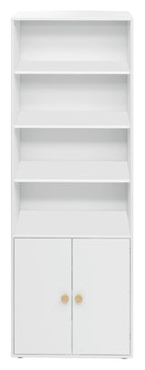 Roomie Maxi shelf with 2 doors, White/Oak