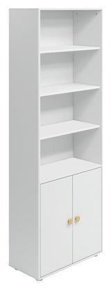 Roomie Maxi shelf with 2 doors, White/Oak