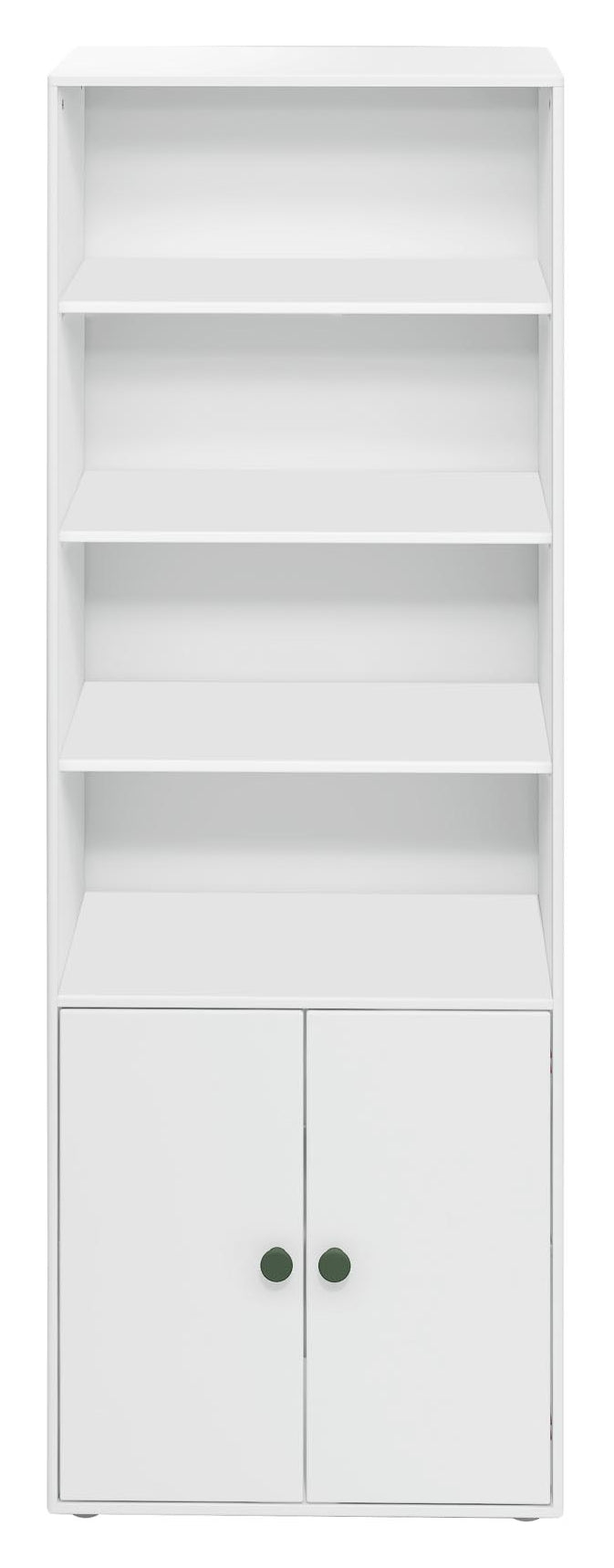 Roomie Maxi shelf with 2 doors, White/Green