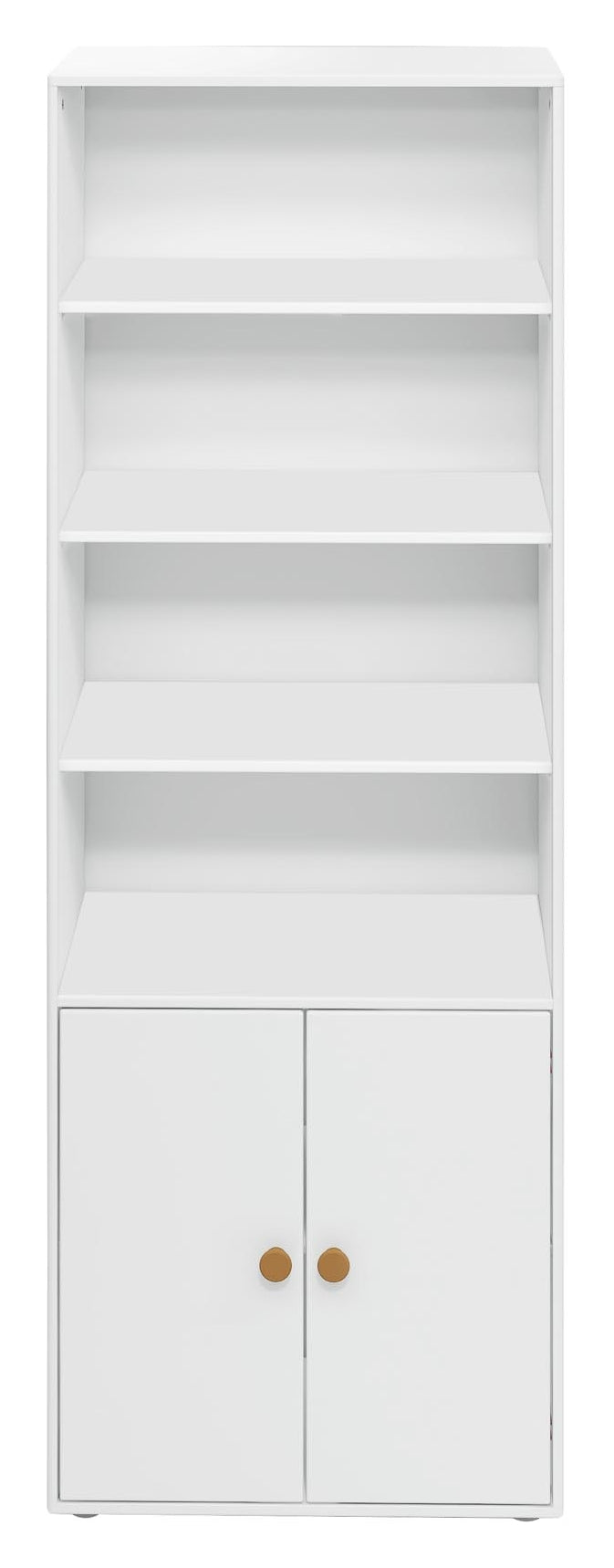 Roomie Maxi shelf with 2 doors, White/Yellow