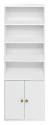 Roomie Maxi shelf with 2 doors, White/Yellow