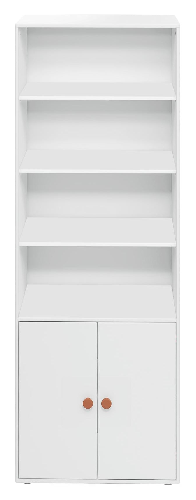 Roomie Maxi shelf with 2 doors, Rosa/White