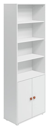 Roomie Maxi shelf with 2 doors, Rosa/White