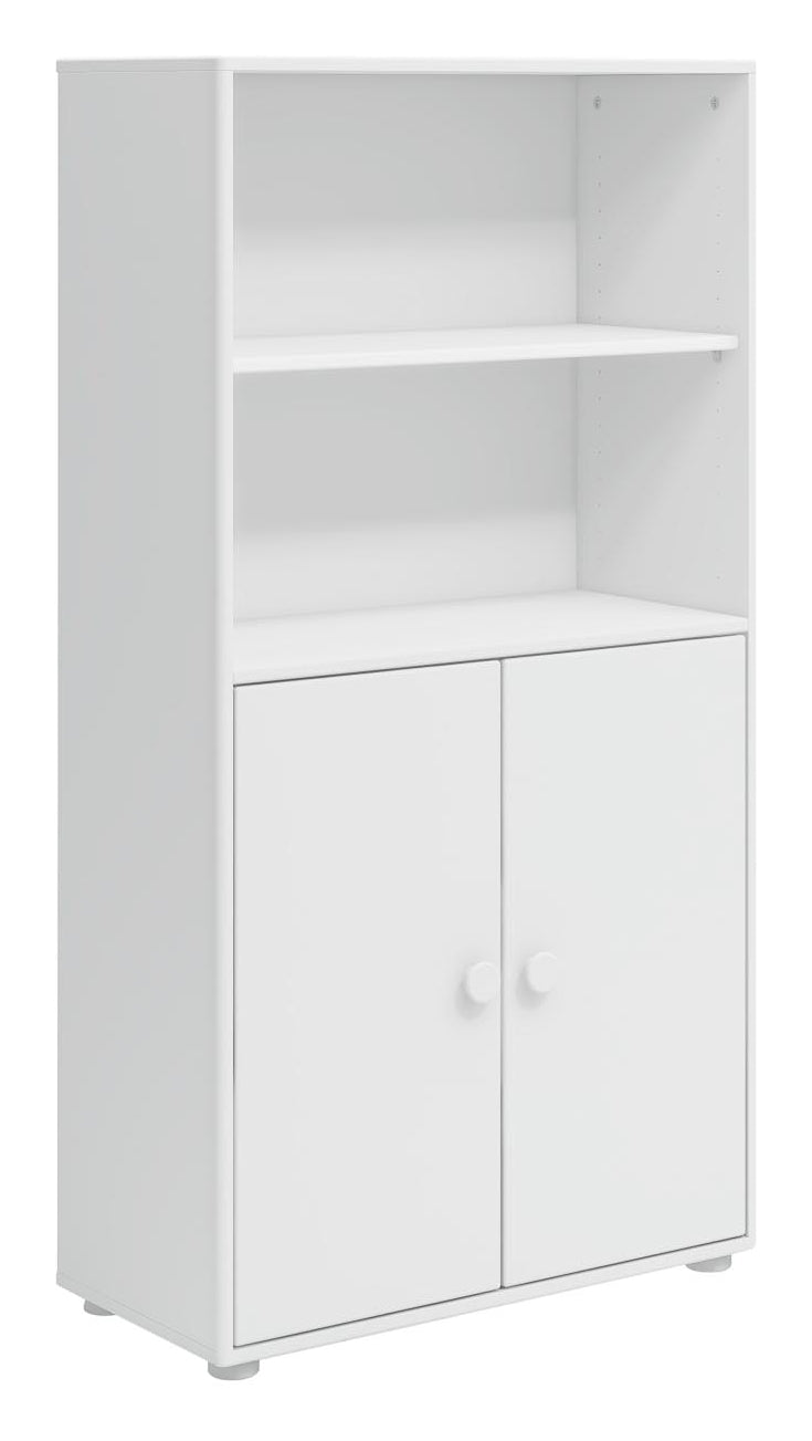 Roomie Midi bookcase with 2 doors, White