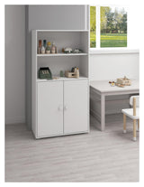 Roomie Midi bookcase with 2 doors, White