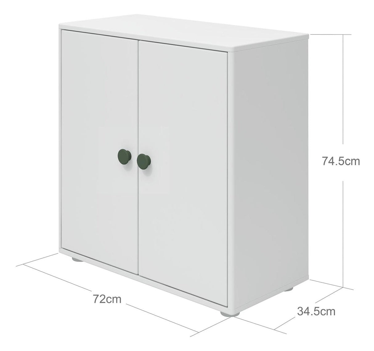 Roomie Mini Rack, White/Green