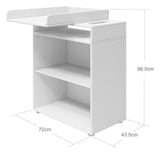 Roomie Puzzle table with 1 shelf, White