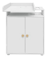 Roomie Changing table with 2 doors, white/oak