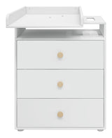 Roomie Changing table with 3 drawers, white/oak