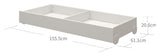 Drawer for junior bed, white