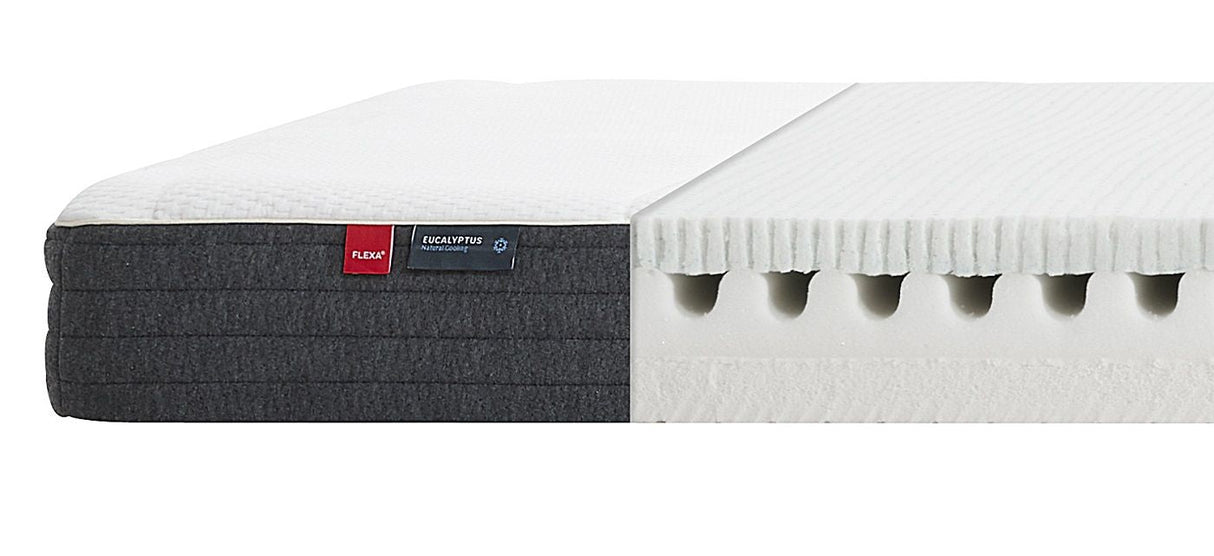 FLEXA mattress with Eucalyptus cover, 140x200