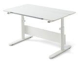 FLEXA Study EVO desk with front bezel, white