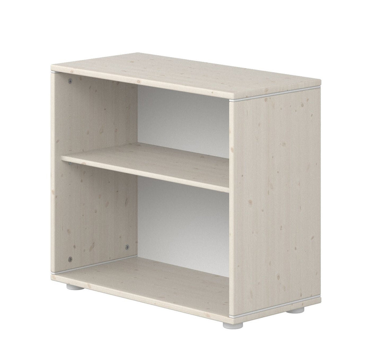 FLEXA Study Pine shelving with 1 shelf, white pigmented