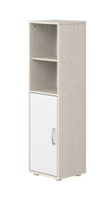 FLEXA Study Pine shelving with 3 shelves, Beige/white spiked.