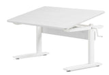 FLEXA Study Desk Raise/Lower, White Pigmented