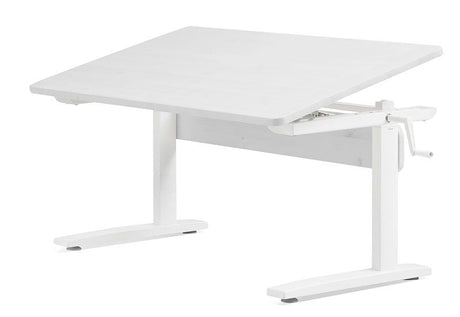 FLEXA Study Desk Raise/Lower, White Pigmented