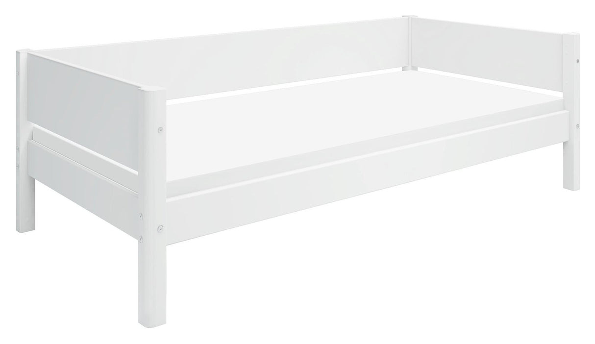 Flexa White Single bed with headboard, 200x90